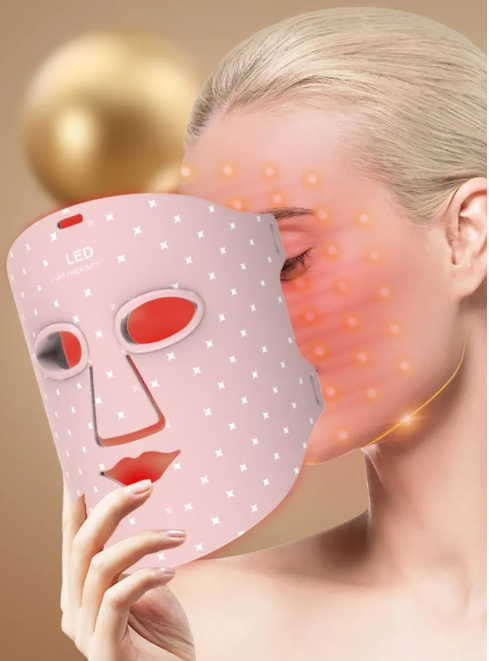 Color Glow LED Silicone Face & Neck Mask
