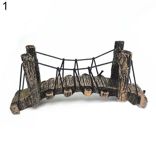 Small Suspension Bridge Fish Tank Scenery Pendant