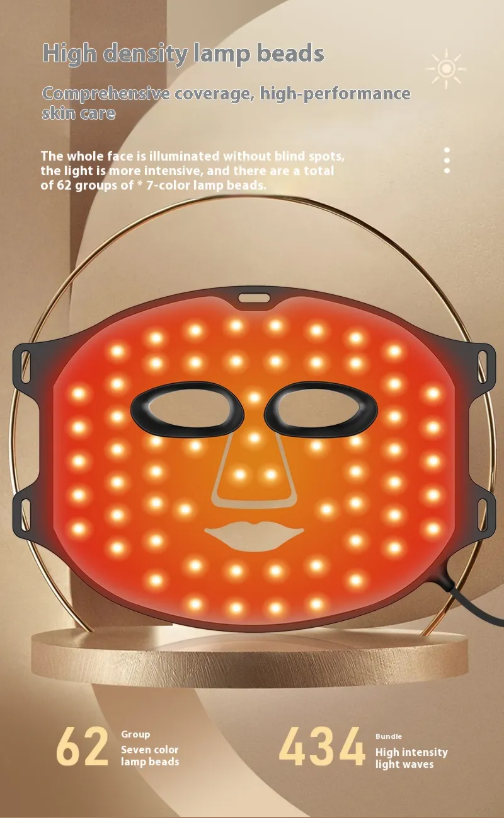 Color Glow LED Silicone Face & Neck Mask