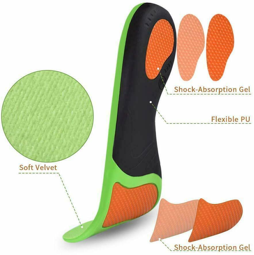 Orthotic Insoles for Flat Feet & High Arch Support