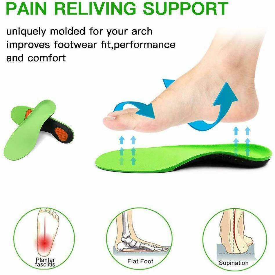 Orthotic Insoles for Flat Feet & High Arch Support