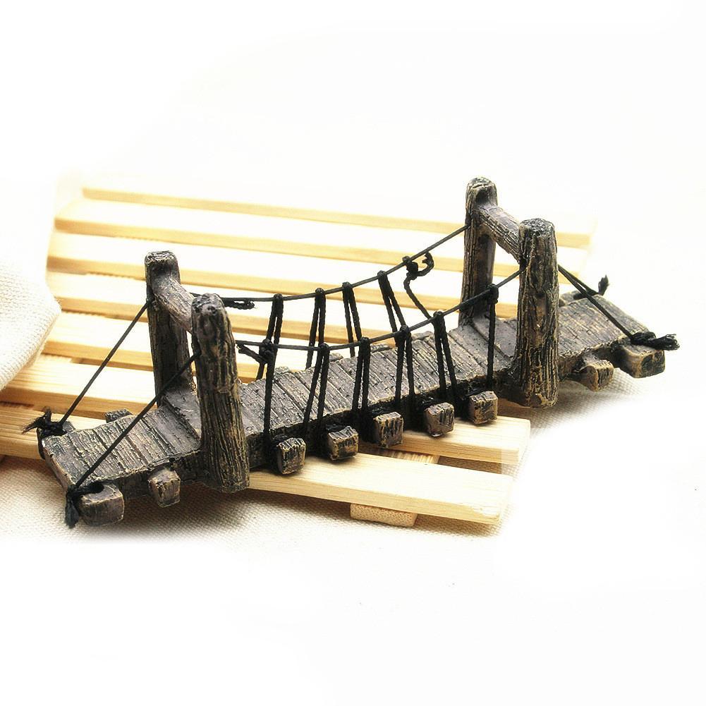 Small Suspension Bridge Fish Tank Scenery Pendant