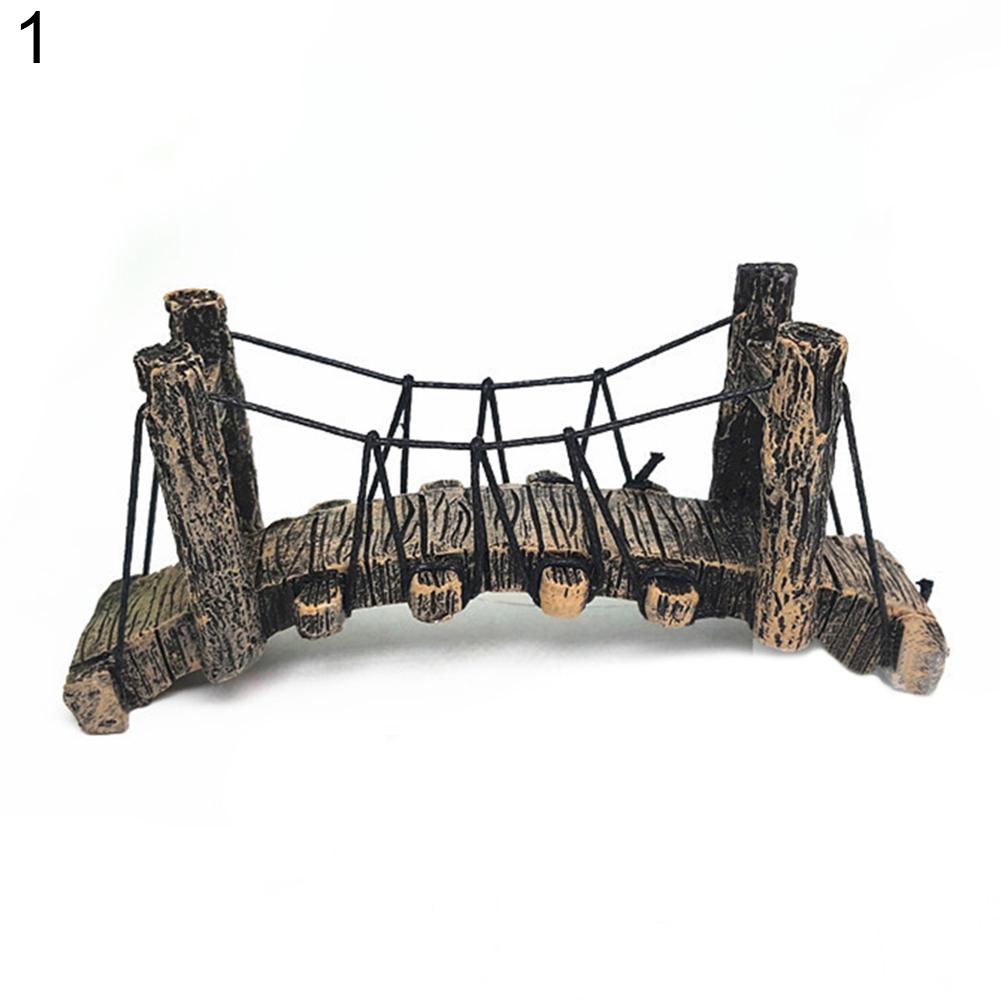 Small Suspension Bridge Fish Tank Scenery Pendant